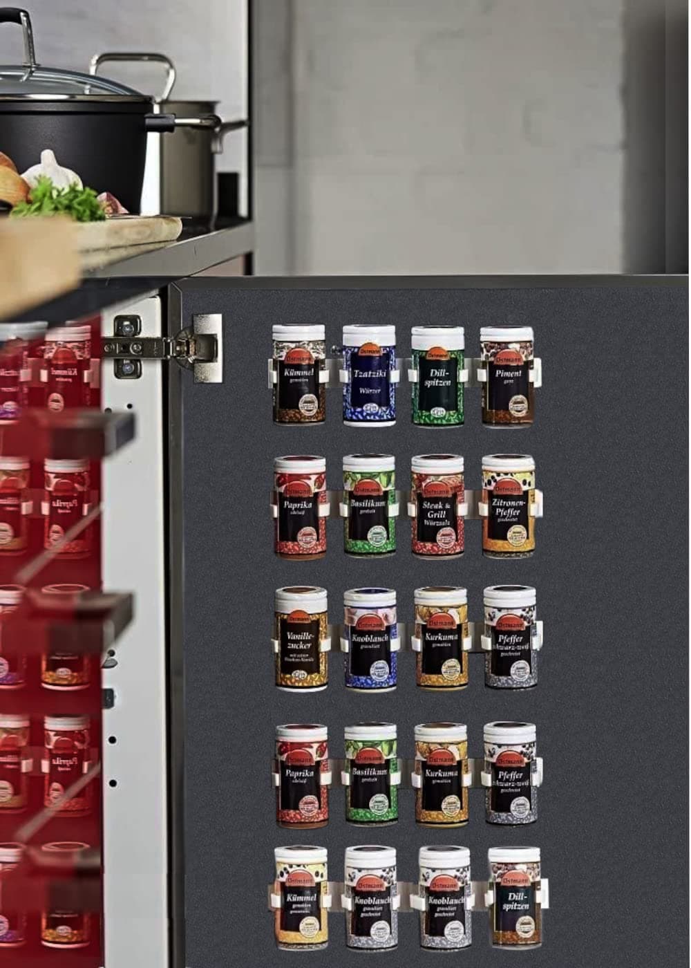 Kitchen Spice Holders, Spice Organiser, Spice Rack, Spice Stand, Clips