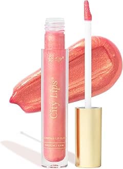 City Lips Plumping Lip Gloss - High-Shine Gloss for Fuller, Younger-Looking Lips | Hydrating & Smoothing Lip Treatment Hyaluronic Acid