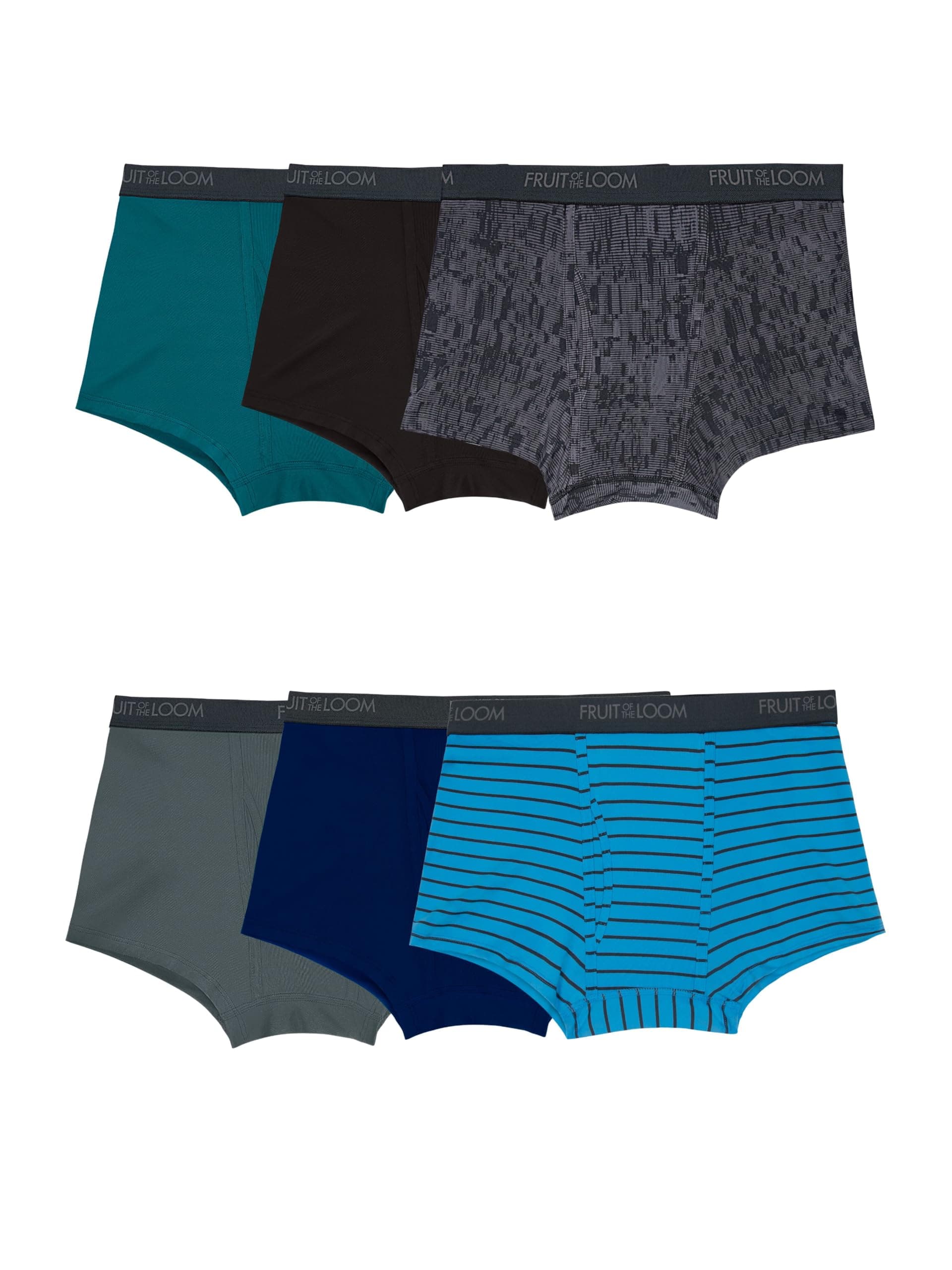 Men's 4-way Stretch Boxer Briefs | Lightweight & Moisture Wicking Underwear | Long Leg, Regular Leg & Trunk
