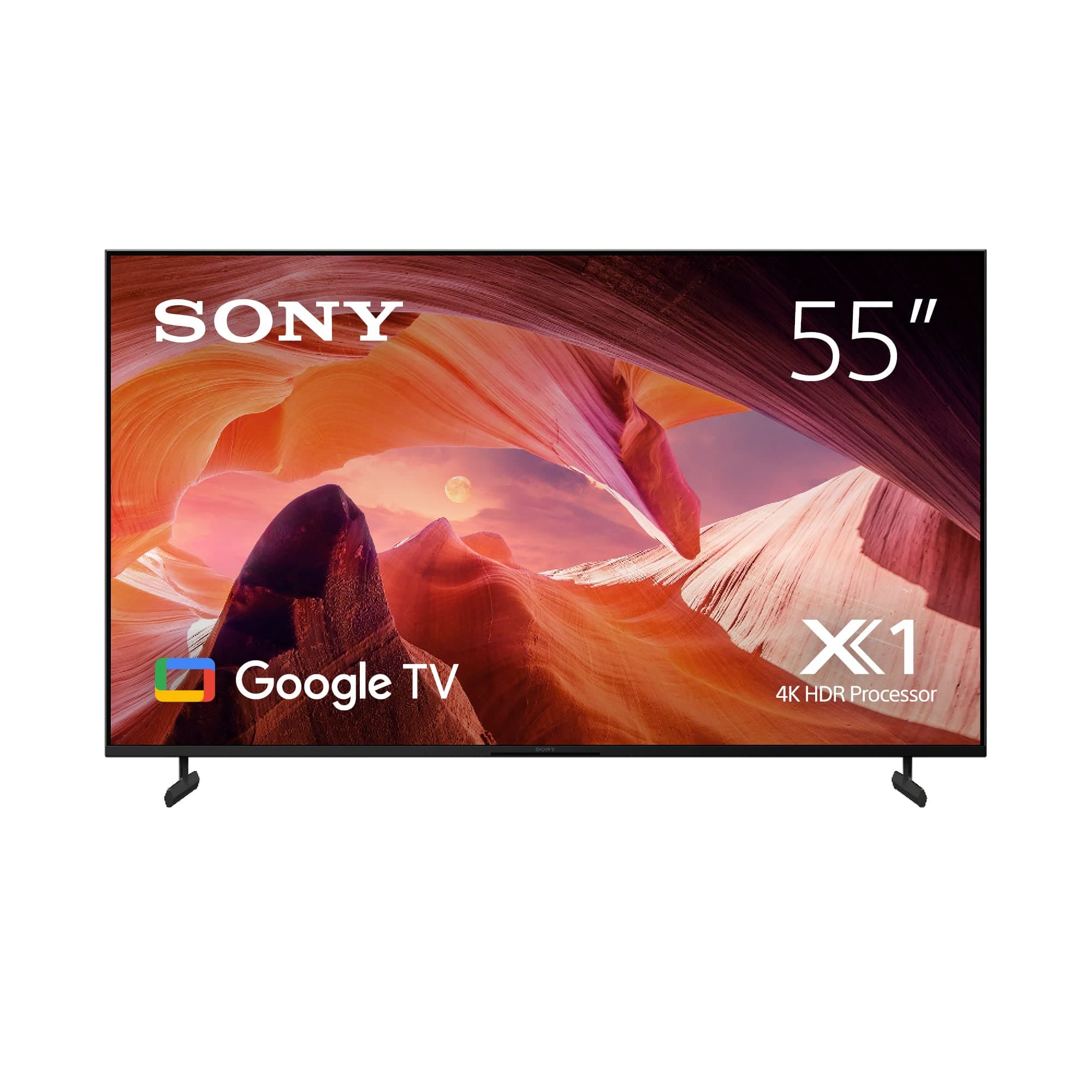 Sony BRAVIA 55 Inch TV 4K UHD LED Smart Google TV - KD-55X80L (2023 Model) - UAE Version |1 Year Manufacturer Warranty
