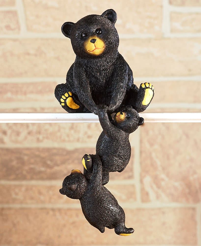 Winter Woodland Home Decor , Bear Shelf Sitter