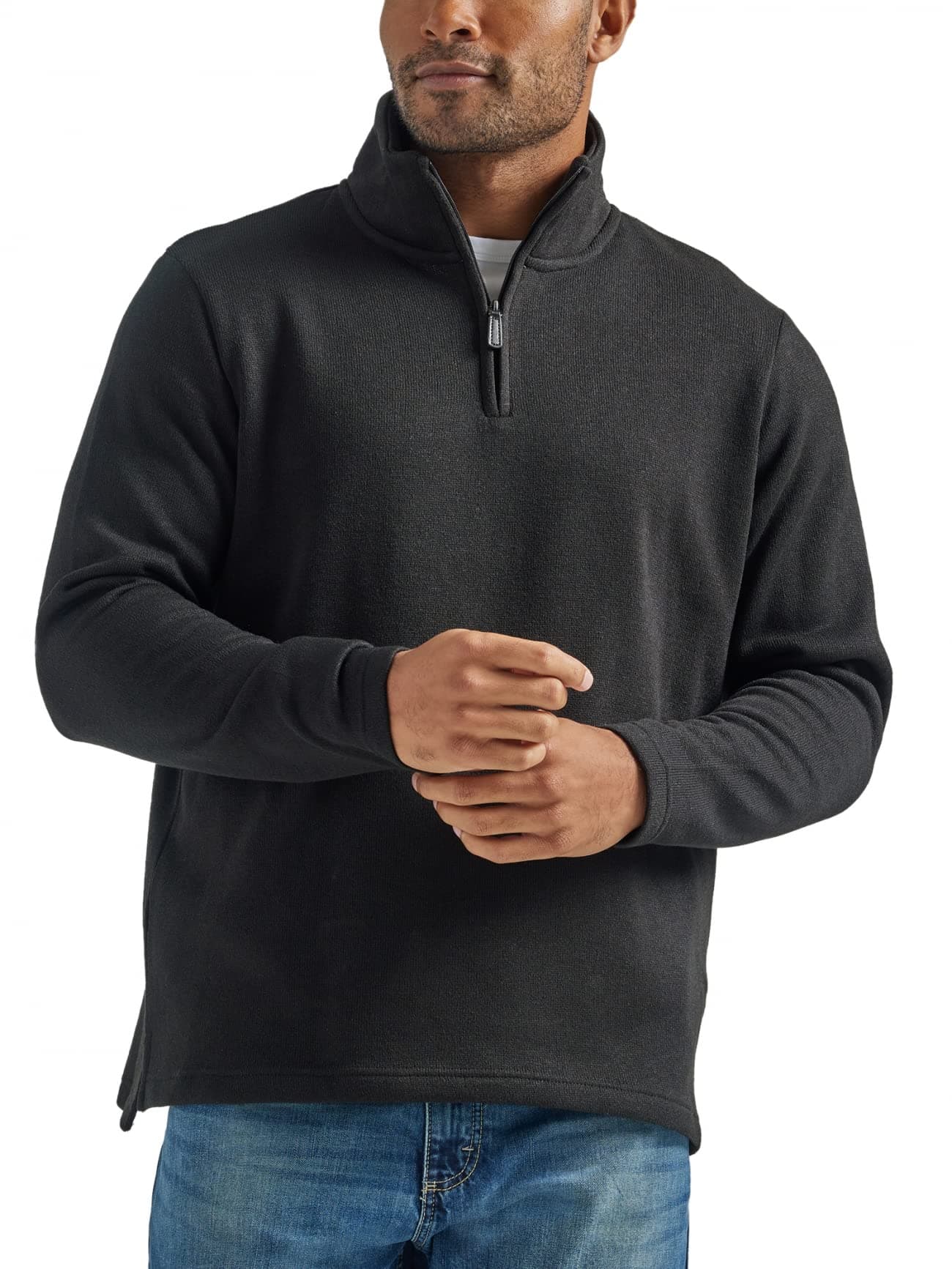 Men's Long Sleeve Fleece Quarter-zip