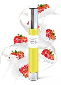 Luxury Perfume Oil, Ultra-Concentrated Women Roll-On Fragrance Oil, Long Lasting Rollerball Travel Mini Perfume, Vegan, Alcohol & Cruelty Free 10ml (Strawberry Silk)