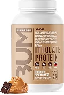 RAW Whey Isolate Protein Powder, Chocolate Peanut Butter (CBUM Itholate Protein) - 100% Grass-Fed Sports Nutrition for Muscle Growth & Recovery - Low-Fat, Low Carb, Naturally Flavored - 25 Servings …
