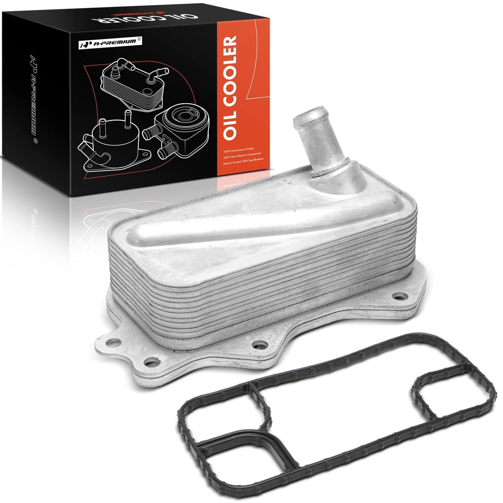 A-Premium Engine Oil Cooler Compatible with Jeep WK2 Series Grand Cherokee 2022-2024, JL Series Wrangler 2018-2024, 2.0L