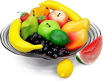 Artificial Fruits Pack, Fake Fruits for Home Decor, Simulation Fruit Set, Party Chirstmas Decortion, Fruit Modle for Photoshoot, Fake Strawberry, Mango, Bananas. Total 14 Pieces/Set