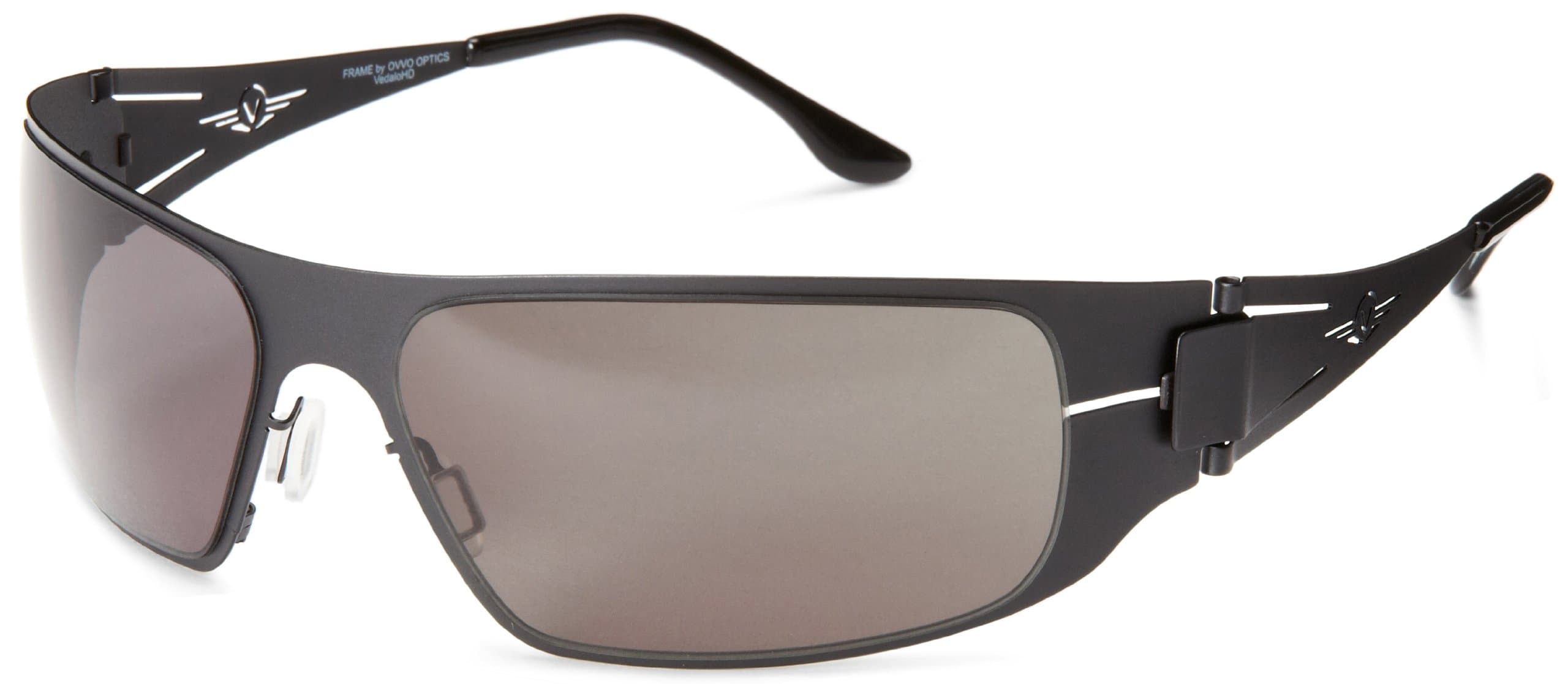 Lombardy 8082 Wrap Sunglasses,Black,55 mm