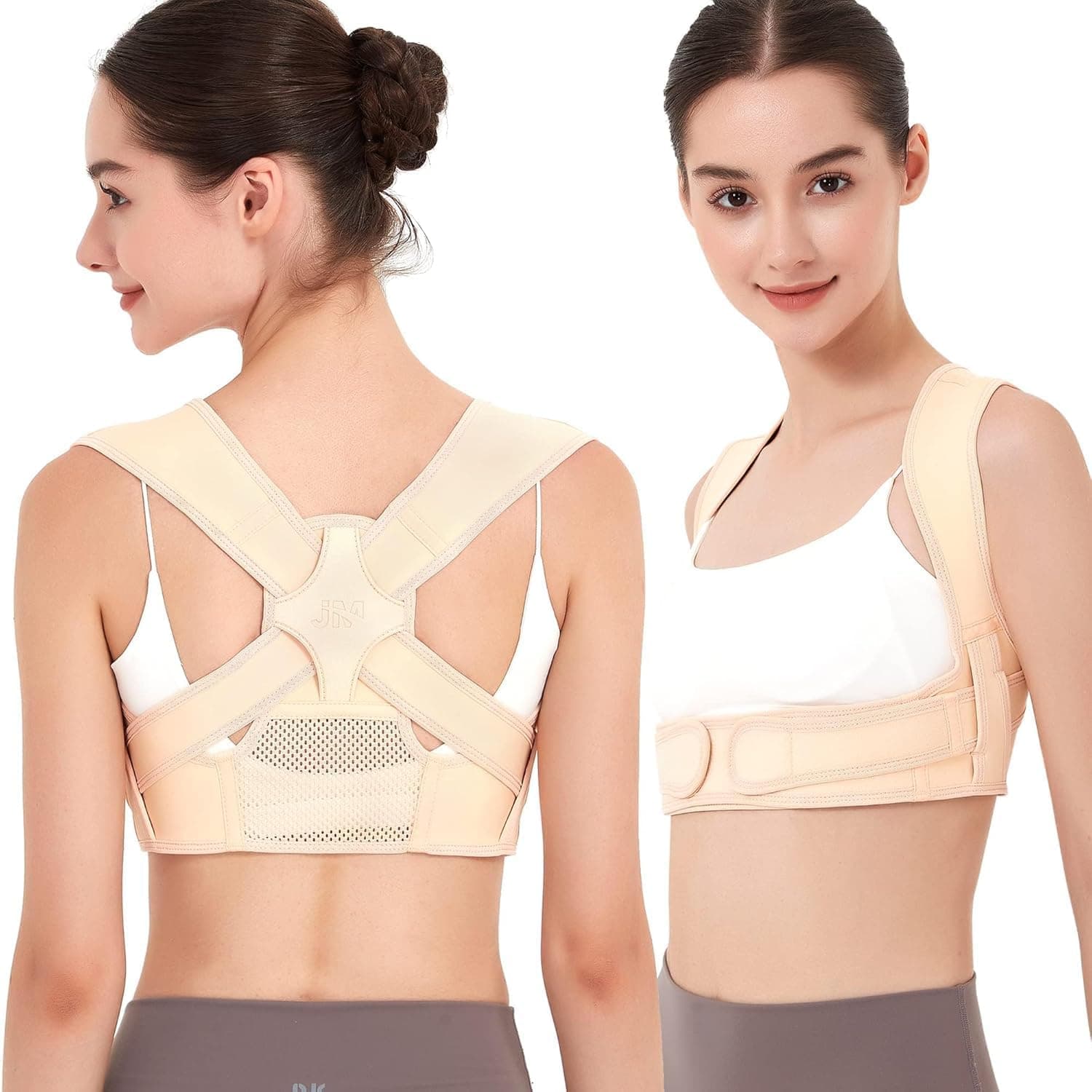 Posture Corrector for Women and Men, Breathable Back Brace for Posture Corrector, Adjustable Back Posture Corrector for Body Correction- Back, Shoulder and Spine Pain Relief (Small/Medium)