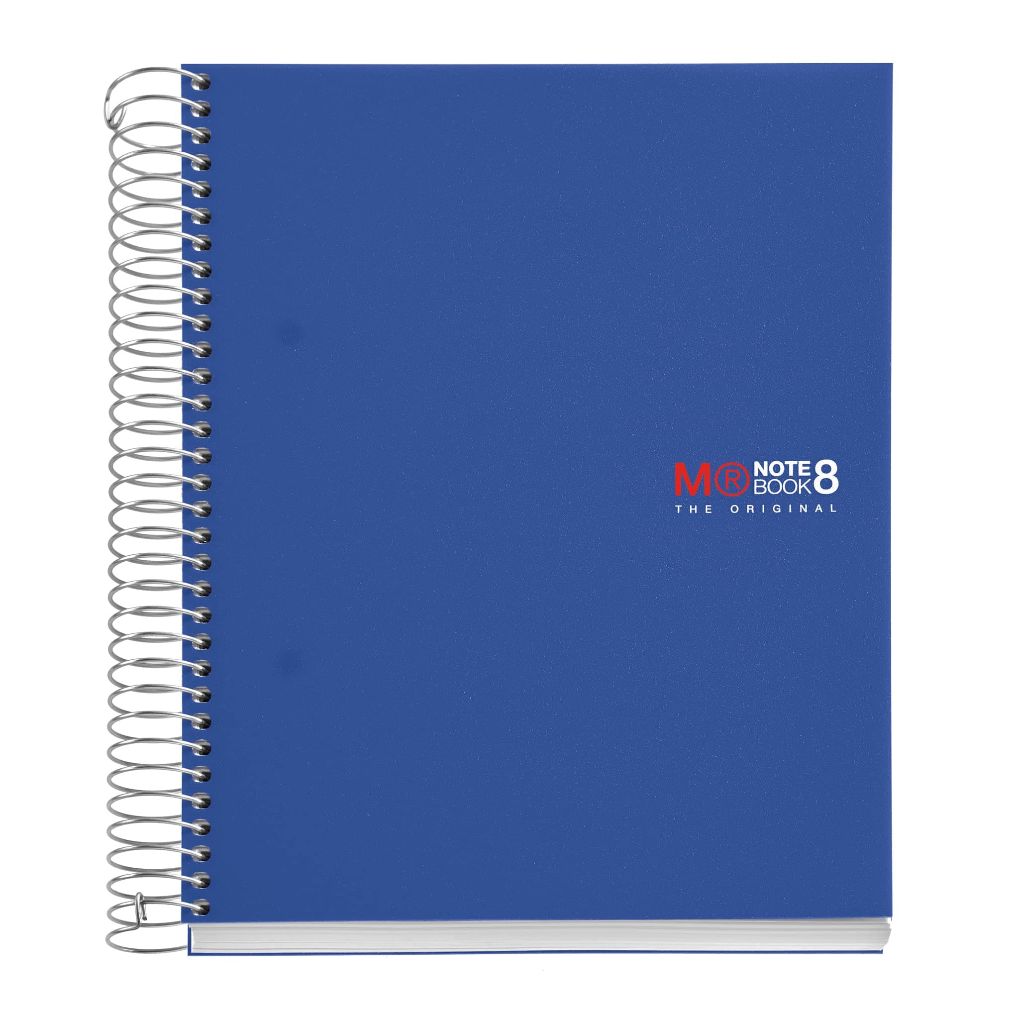 Miquelrius 8 Subject Medium Spiral Notebook, College Ruled, Blue (6" x 8")