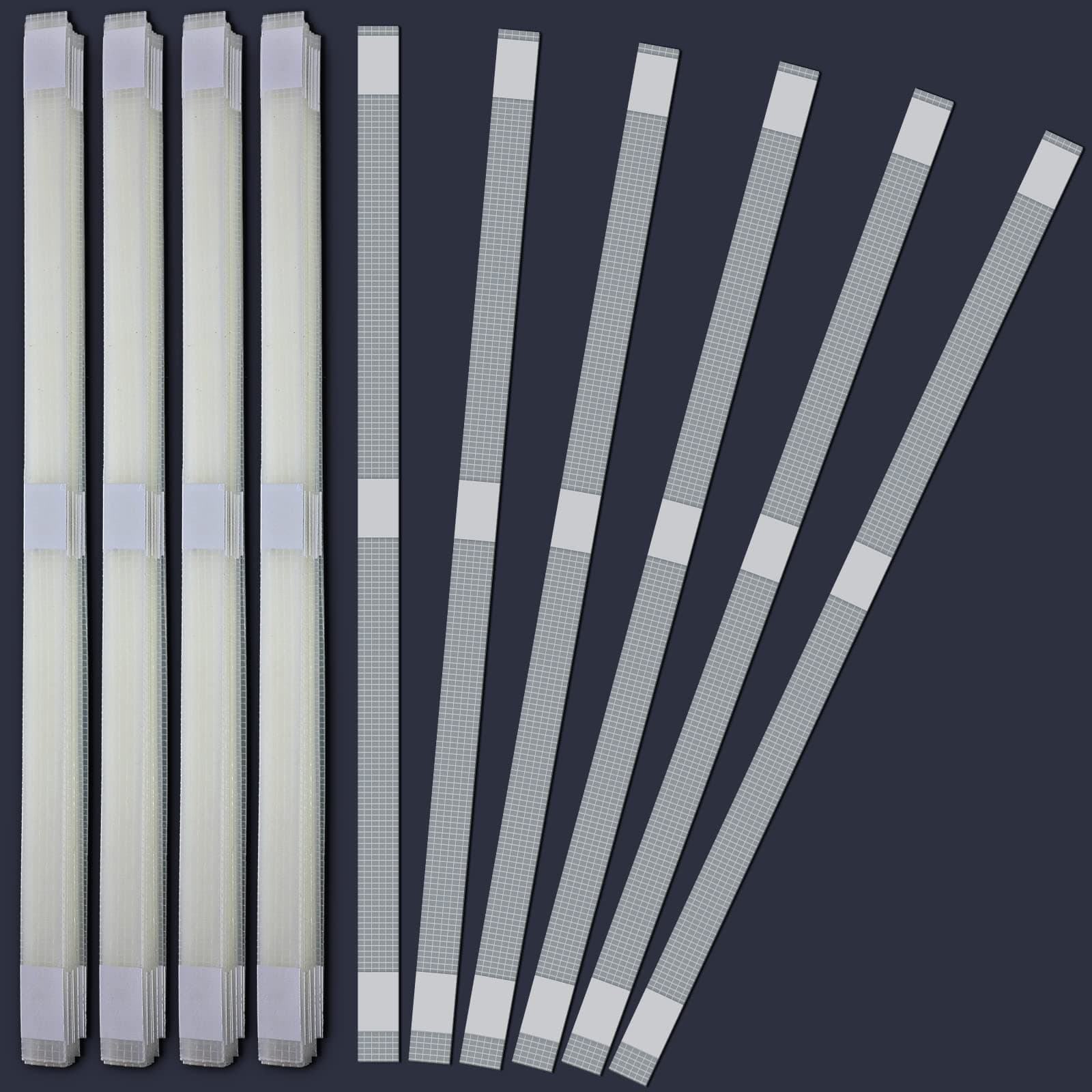 Outus 50 Pcs Glue Strips with Mesh Backing Binding Tape Book Repair Tape for Albums Pictures Files Book Binding (12 mm)