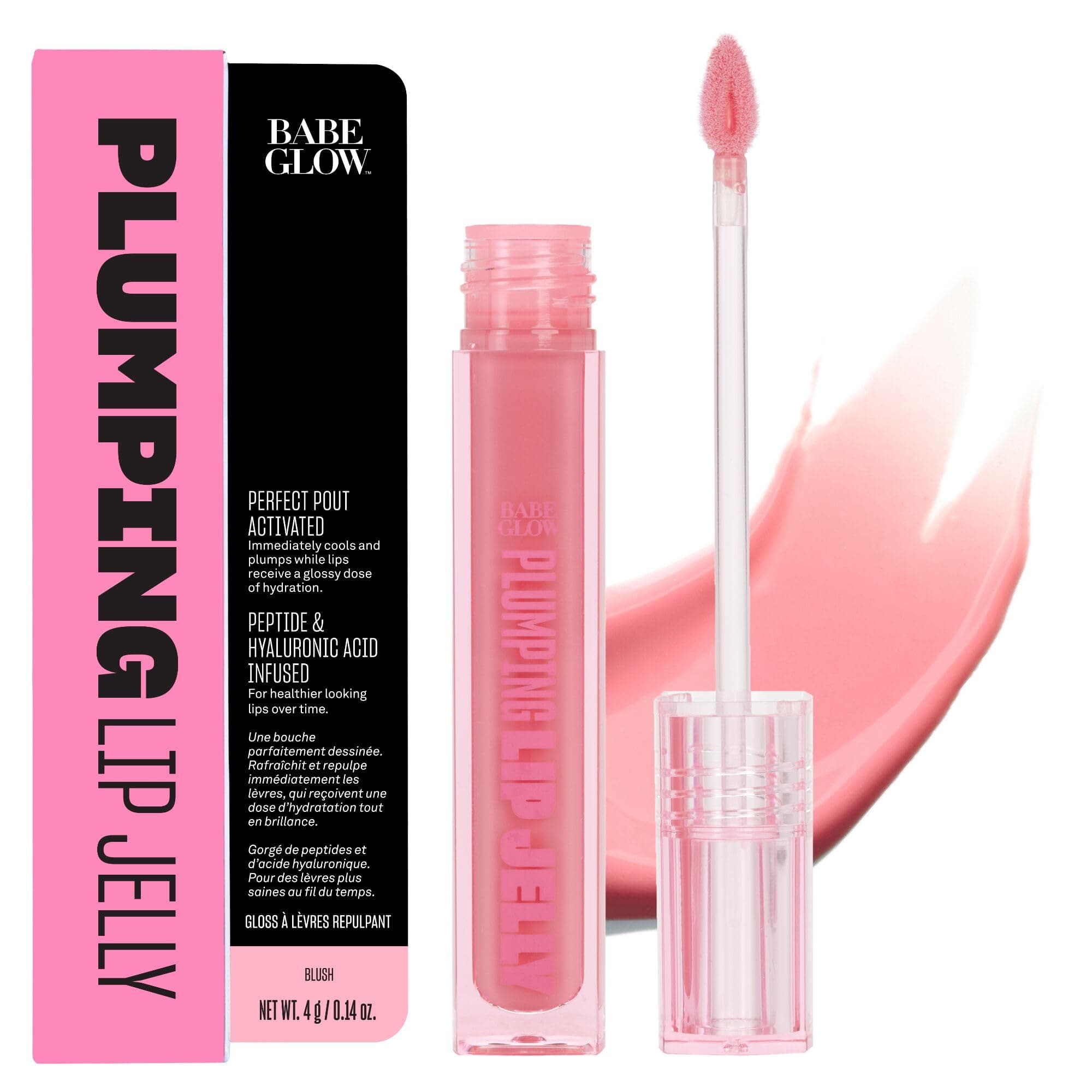 BABE ORIGINAL Glow Plumping Lip Jelly For Thicker Lips - High Shine Lip Gloss for Moisturizing, Hydrating and Soothing Lips