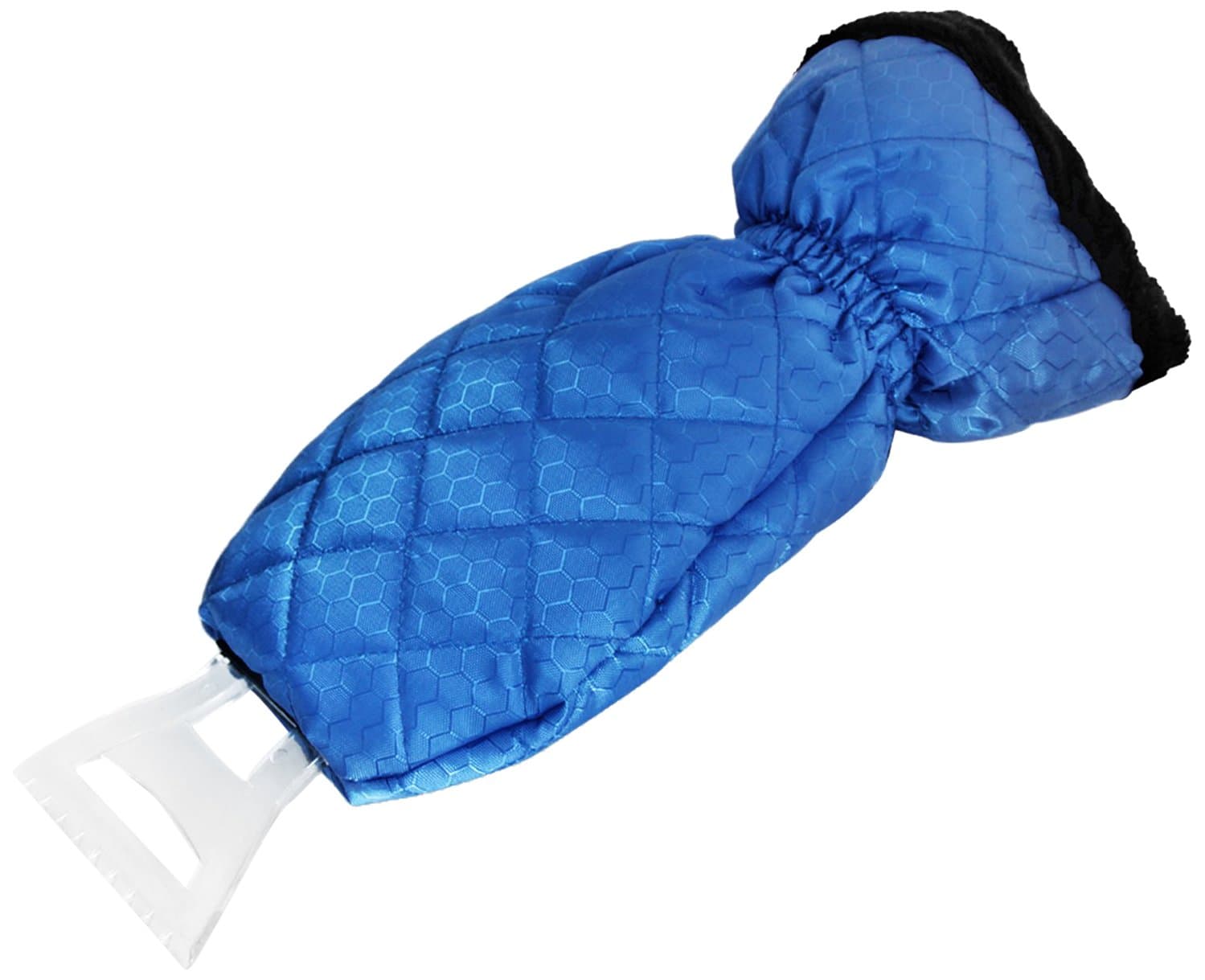 Ice Scraper Mitt Snow Scraper Tool Car Truck Blue Ice Icing Scraper Plastic Blade Mini Waterproof Glove Kits for Windshield Window Snow