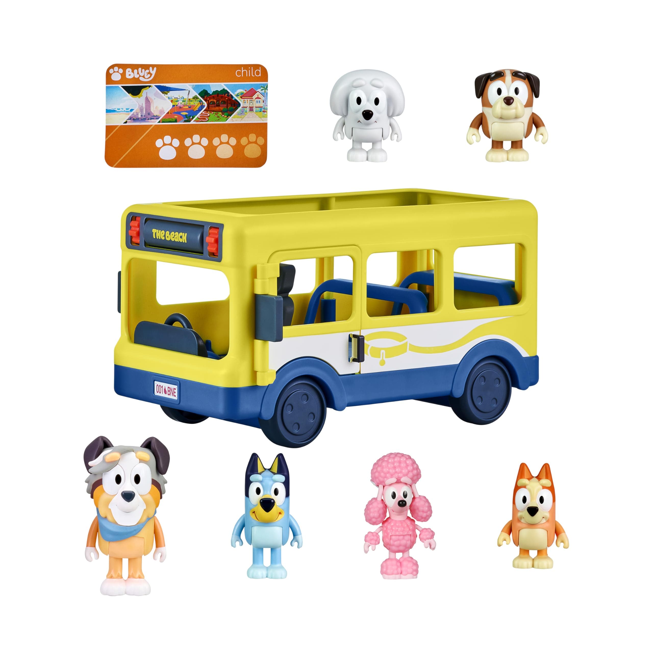 Bluey Bus + Mates, 2.5-3 inch Figures | Amazon Exclusive