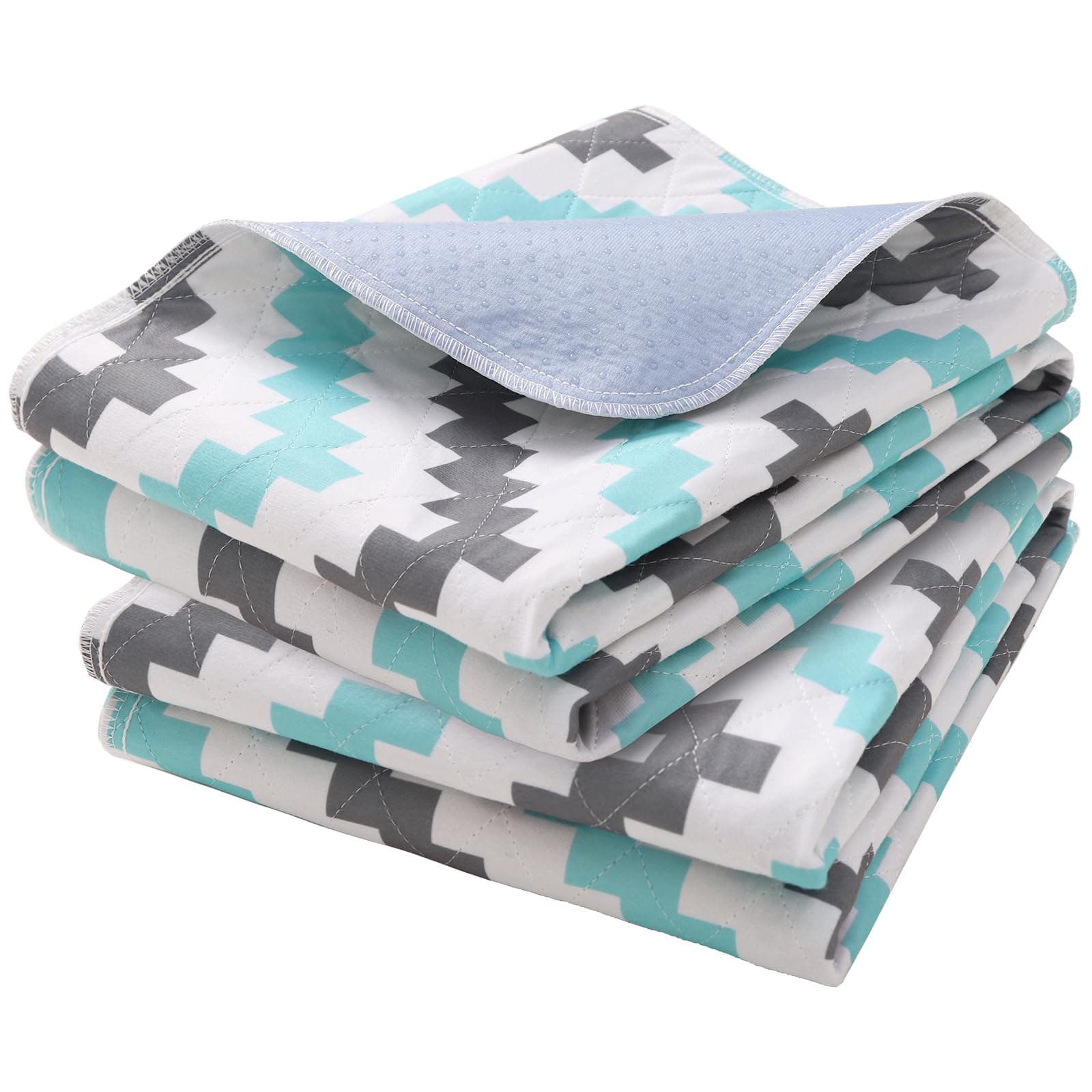 OUTCREATOR® 2Pack Bed Pads for Incontinence Mattress Protector Anti-Slip Waterproof Pads (34" x 56") for Toddlers Kids Adults Pets Pee Pads and Machine Washable Absorbency and Leak Proof Edge