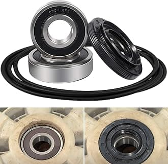 Front Load Washer Tub Bearings & Seal Kit for LG & Kenmore etc Replace 4036ER2004A 4280FR4048L 4280FR4048E 4036ER4001B Rotate Quiet Deep Groove Ball Bearings