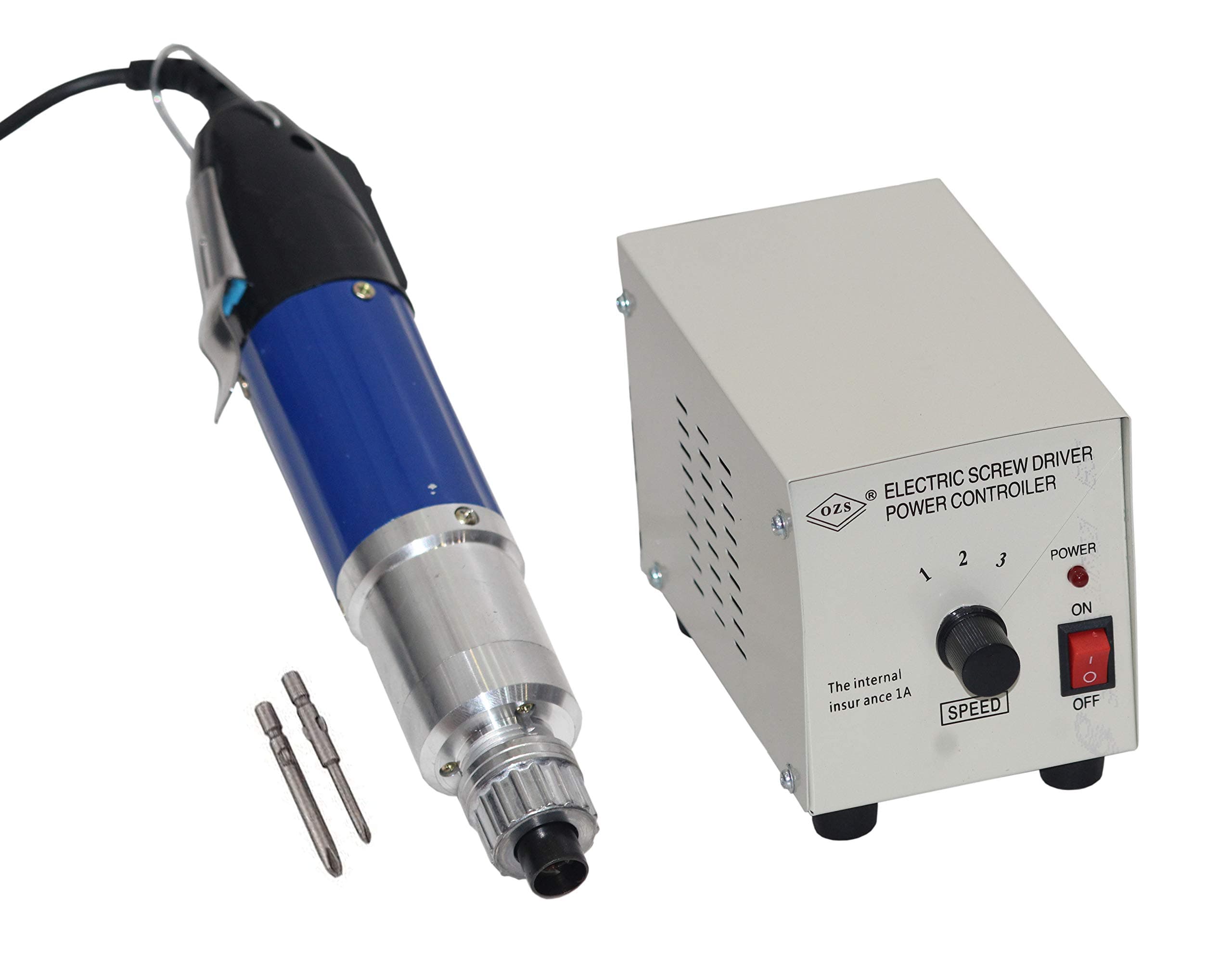 Digital Craft Electric Screwdriver 802 Electric Screwdriver, Power Tool, High Performance Electric Batch+Power Control Box and Power Supply Supply 2 Screwdriver Angle Drill (0 mm Chuck Size)