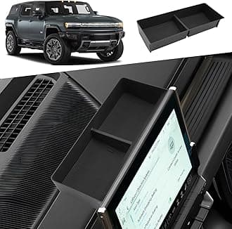 Compatible with 2025 Hummer EV Behind Screen Storage Dashboard Organizer 2025 Hummer EV Dash Storage Tray for 2022-2025 GMC Hummer EV Accessories Behind Dash Screen Organizer for GMC Dashboard Tray