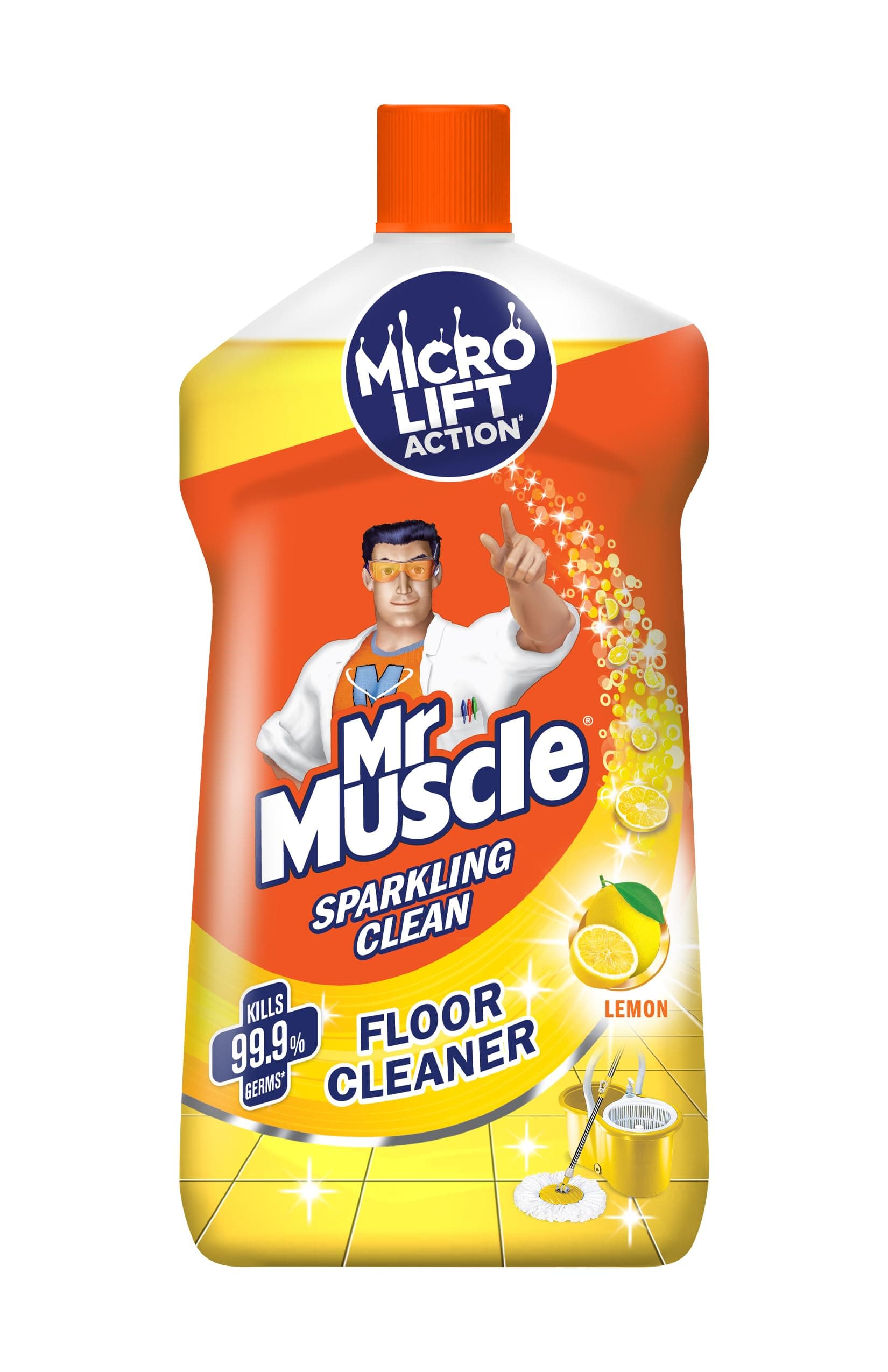 - Mr. Muscle Floor Cleaner - Citrus, 1L Bottle