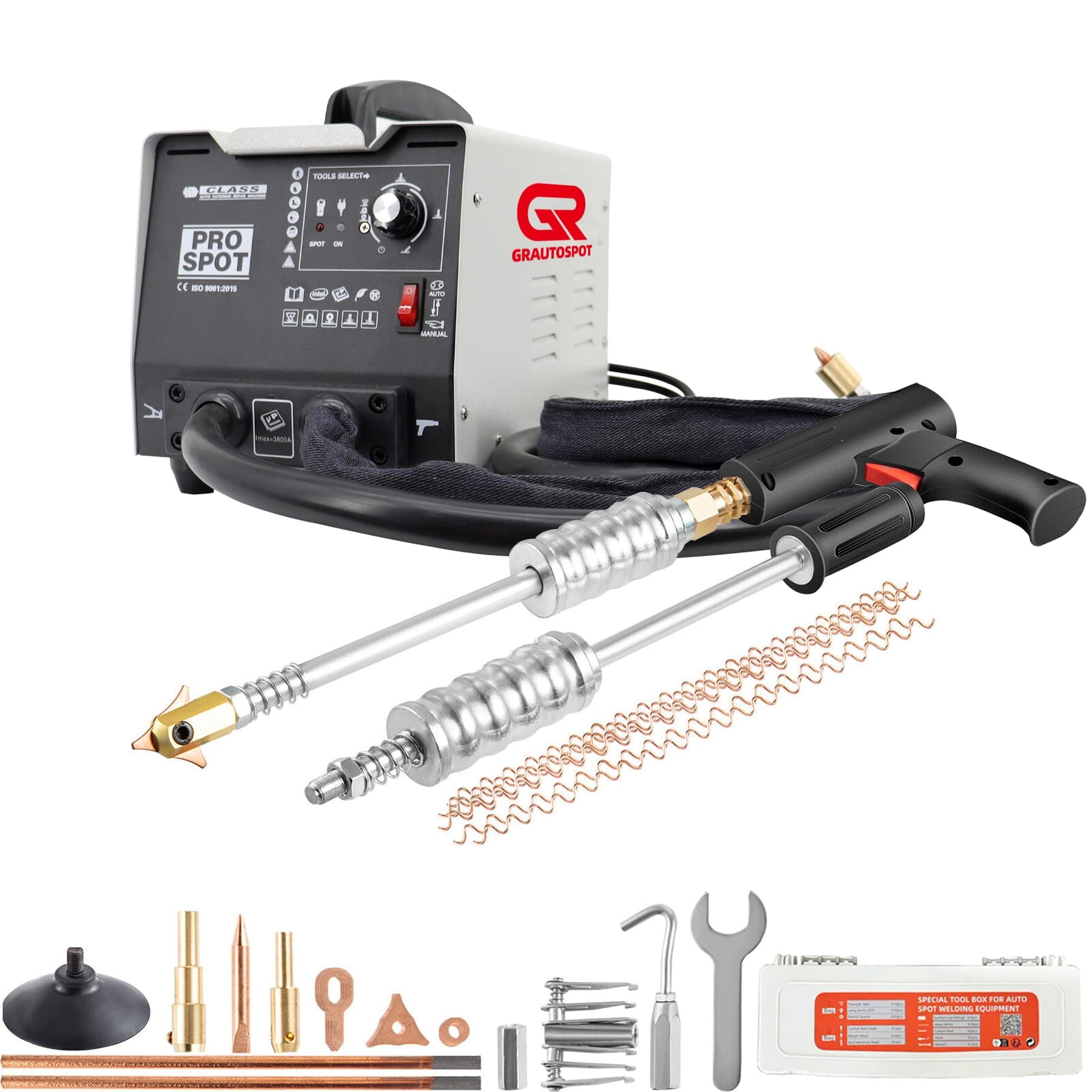 PRO 110V Spot Welder Dent Puller,1.8KW Panel Spot Welder Puller,5 Models Spot Welding Machine for Car Body Dent Repair