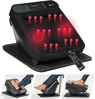 LifePro Foot Massager for Neuropathy - Relaxing Calf and Foot Therapy with Heat Option for Maximum Soothing Relief - Massager for Blood Circulation and Revitalization