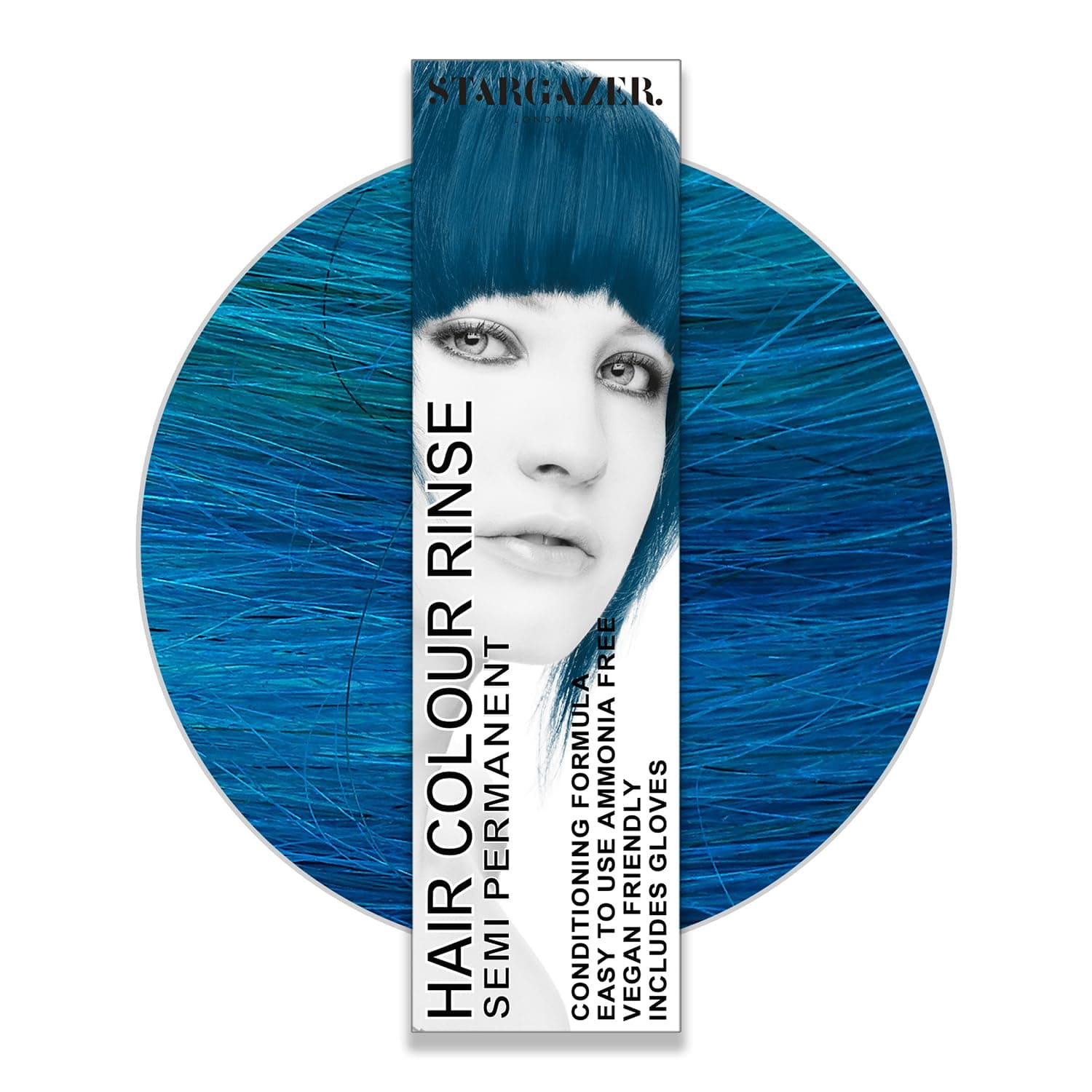 Stargazer Semi Permanent Hair Dye, Azure Blue
