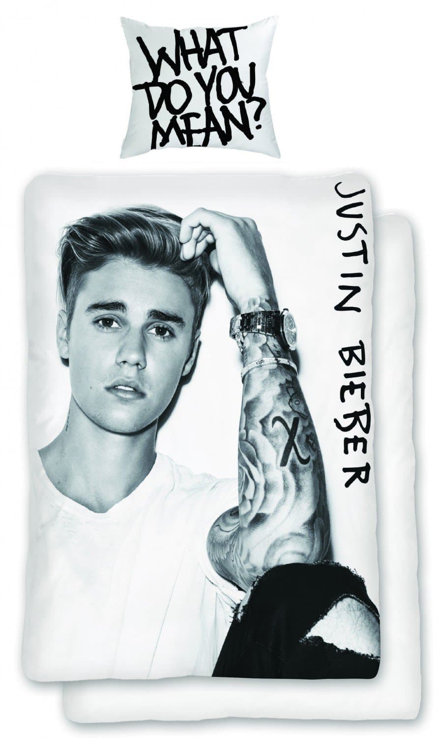 Renforce Bed Linen, Justin Bieber, 135 x 200 cm + 80 x 80 cm