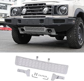 Car Front bumper Lower Grille proof net Compatible with Compatible with Ineos Grenadier 2020-2025 Front Insect Net Car Screenning Grill Mesh Protection Cover Accessories (Stainless Steel,Silver)