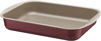 Tramontina Brasil 40cm 7.2L Red Aluminum Deep Roasting Pan with Interior and Exterior Starflon Max PFOA Free Nonstick Coating