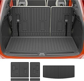 Rongtaod Cargo Mat Compatible with 2022-2025 2026 Chevrolet Tahoe GMC Yukon Trunk Mat Trunk Liner Cargo Liner All Weather Back Seat Cover 2024 Chevy Tahoe Accessories (Backrest Mats+Trunk Mat)