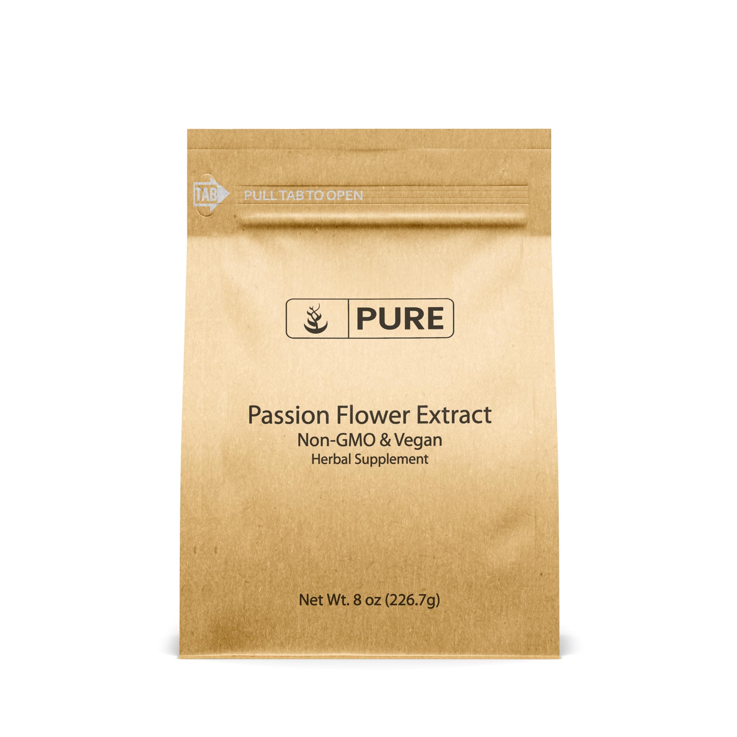 PURE ORIGINAL INGREDIENTS Passion Flower Extract 10:1 (8 oz) 100% & Natural, Non-GMO & Gluten-Free
