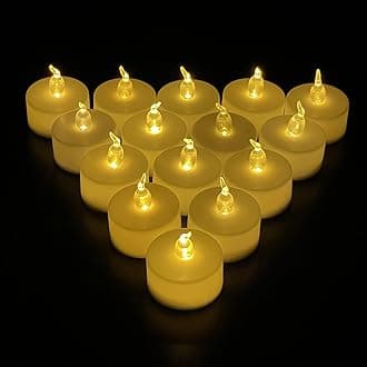 FueLye 30PCS Flameless LED Tea Lights for Weddings,Bars,Birthday Party,Festival Celebration,New Year Decorations (Only 30pcs Flameless Candles)