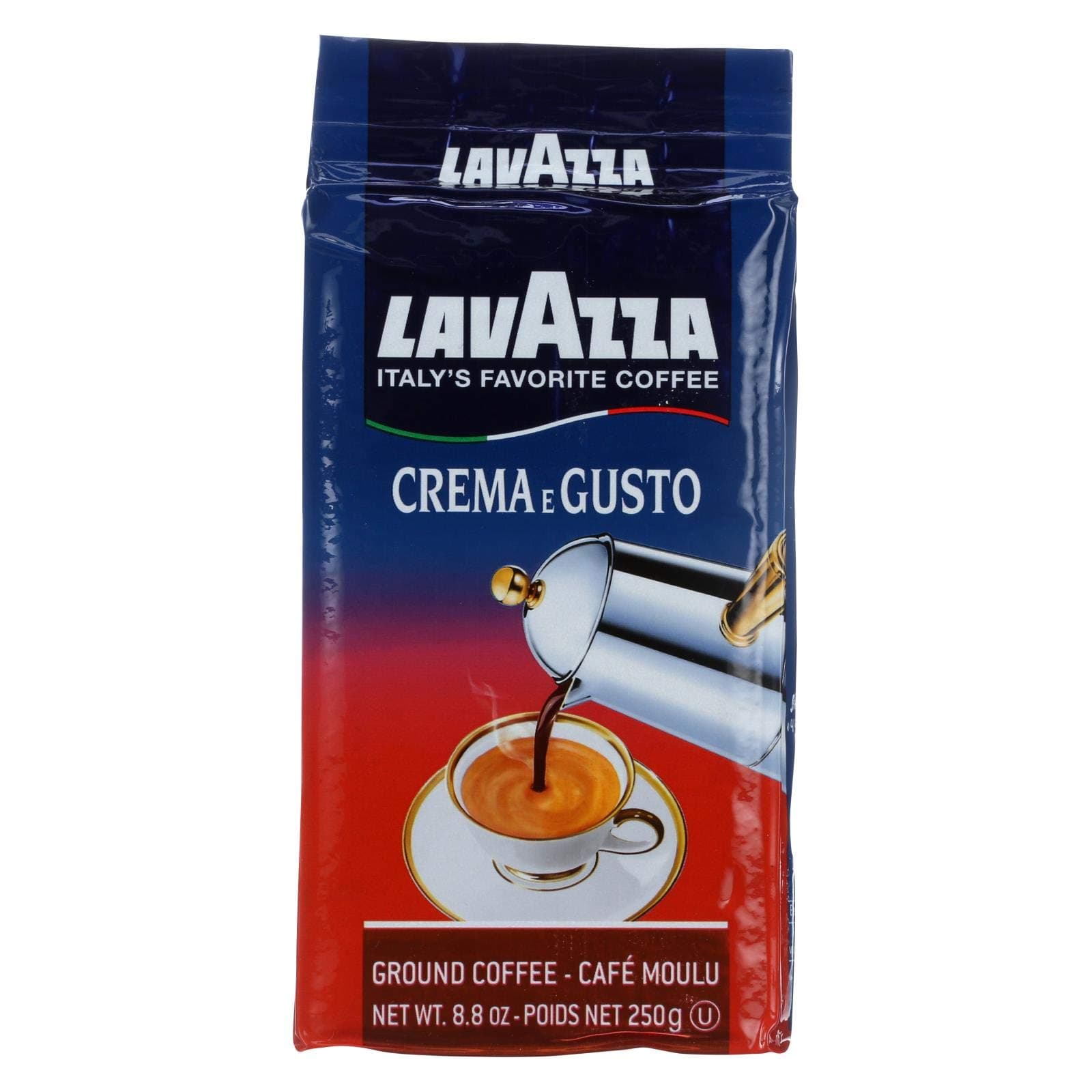 Crema E Gusto Dark Roast Ground Coffee, 8.8 Ounce - 3 per case