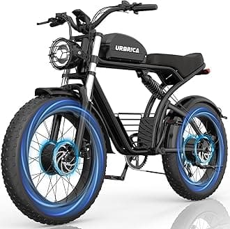 Electric Bike for Adults, 1500W/3000W 30-35MPH,48V23AH, Max 75Miles Electric Motorcycle 20" Fat Tire Dirt Bike, Shamano 7-Speed E-Bike