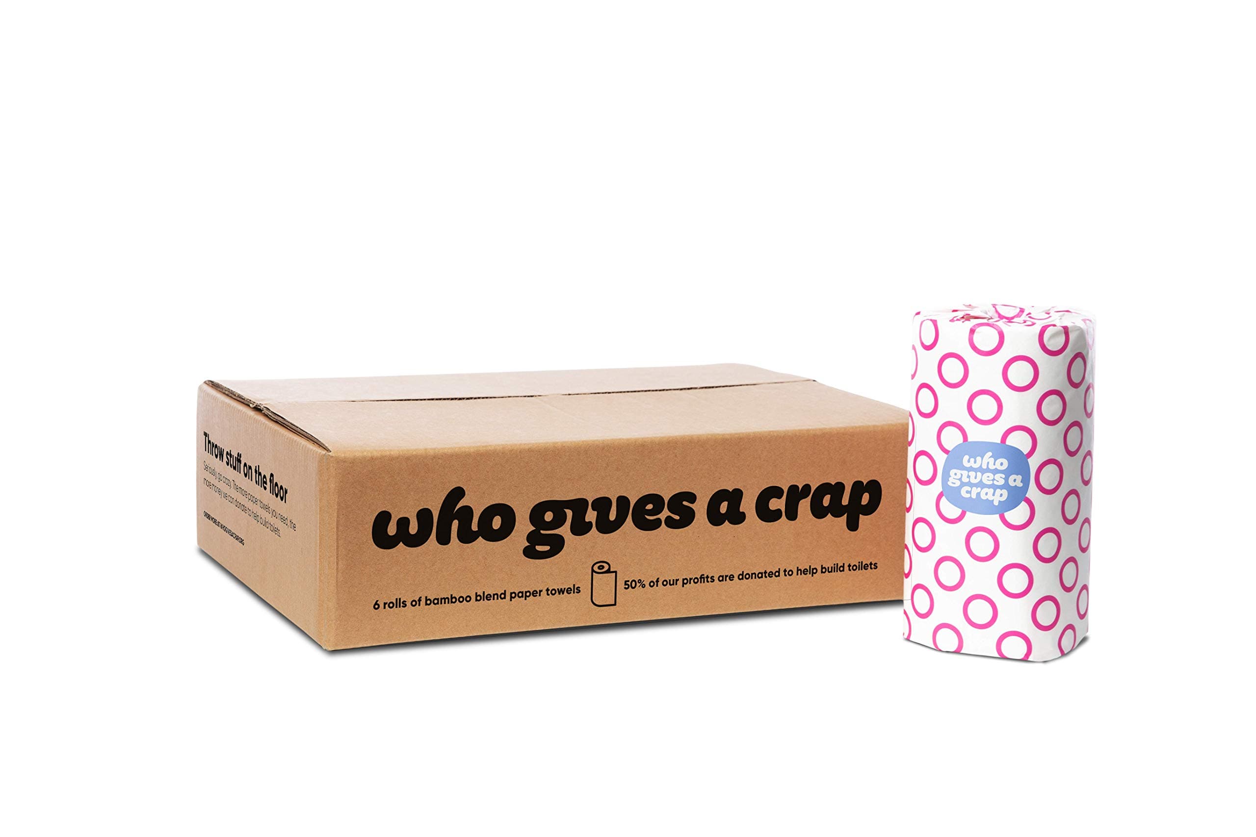 Who Gives A Crap - Eco-Friendly Bamboo Blend 2-Ply Kitchen Towels (6 Rolls)