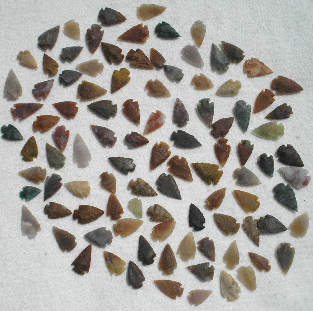 Arrowhead Set of 100 s Agate New Replica 1/2" - 1 1/2" L