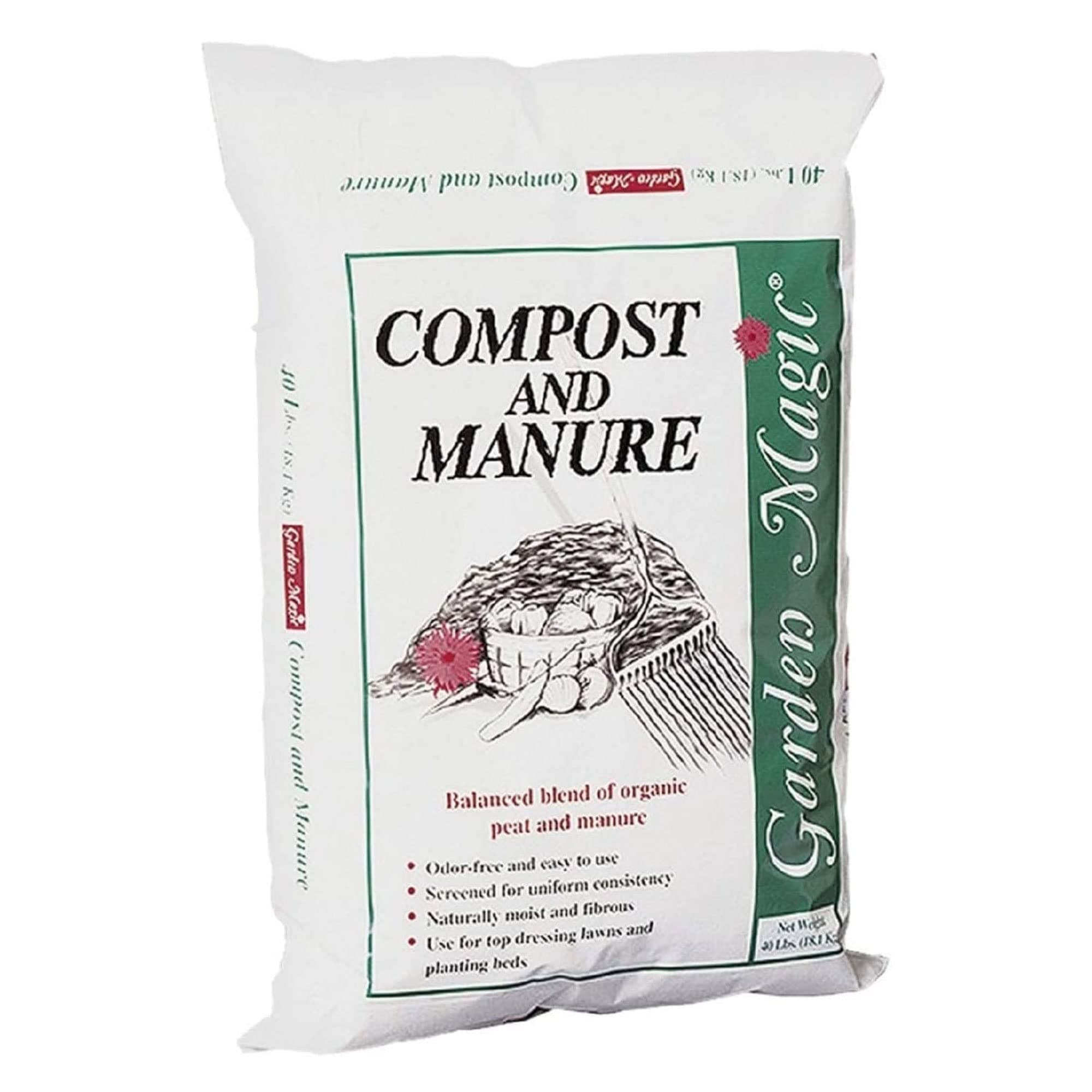 Michigan Peat 5240 Garden Magic Compost and Manure, 40-Pound