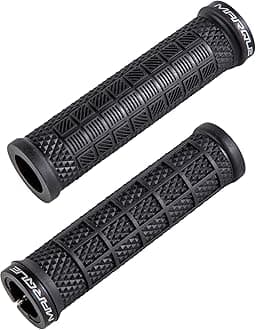 MARQUE Grapple MTB Grips - Mountain Bike Grips with Single Lock On Collar for Handlebar, for BMX, E-Bike, Scooter, Beach Cruiser & Most Adult Bicycle Handlebar, Anti-Slip & Comfortable