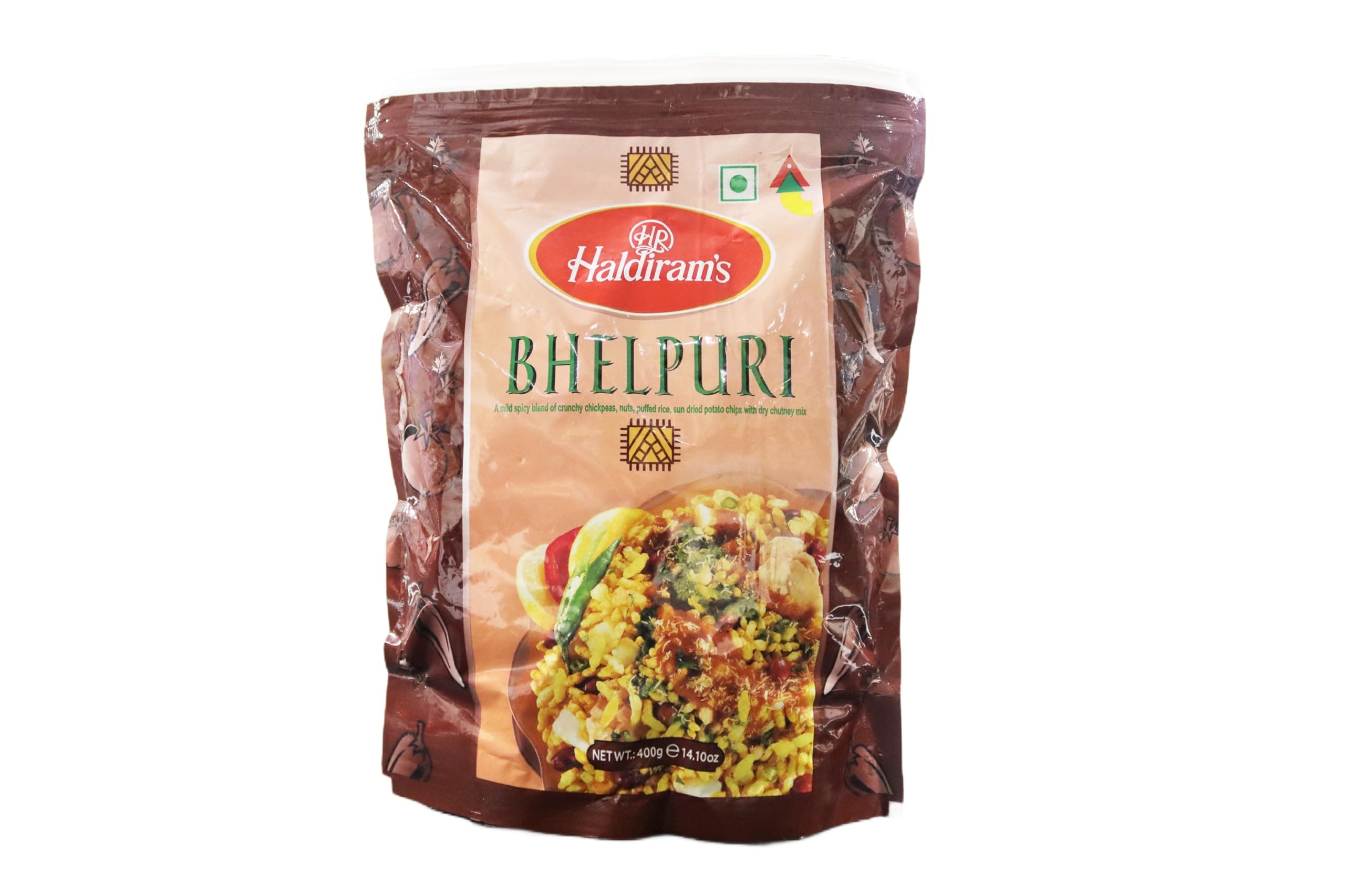 Haldiram's Indian Savory Tangy Crispy Snack Mix Bhelpuri 400g
