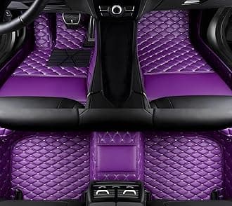 SARAHS Customized car Floor mats -Suitable for 99% of Cars, SUVs, and Trucks - car Pads to Protect Vehicle Interior Floor Accessories (Purple)