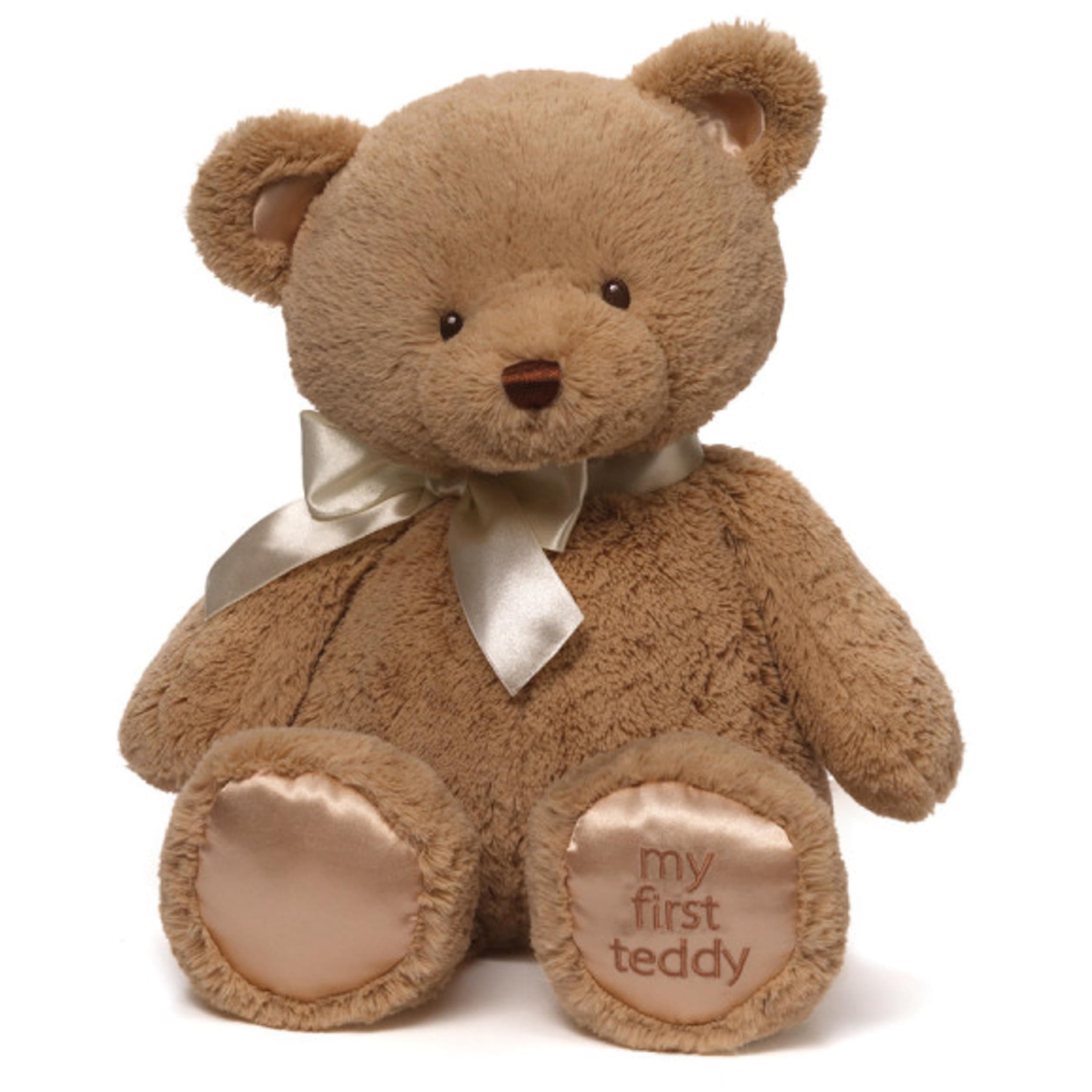 Ba My First Teddy Bear Stuffed Animal Plush, Tan, 18"