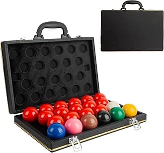 22 Pcs Snooker Billiard Ball Standard Set 2-1/16 inch - 52.5 mm Pool Balls Billiard Set - Regulation Size Professional Pool Set/Billiard Balls Storage Box Pool Ball Storage Case.