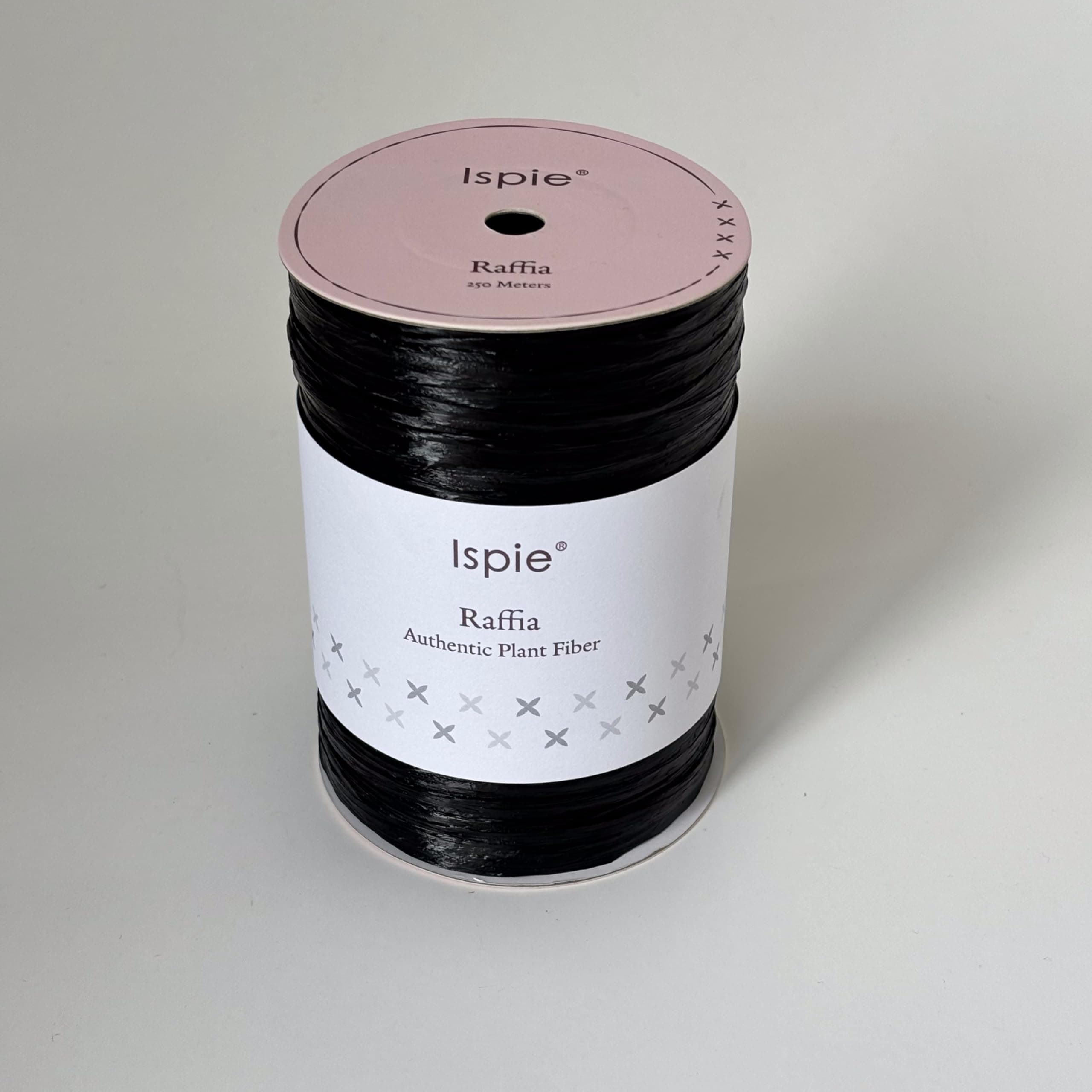 Raffia Yarn for Crochet, NOT Paper Genuine Rayon Raffia 1/4'' (Black Pearl)