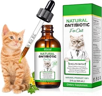 SDJUFEI Natural Antibiotics for Cats, Pet Supplements, 2 Fl Oz / 1 Pack Cats Multivitamin, Cat Antibiotic, Supports Cat Allergy Itch Relief, Chicken Flavor