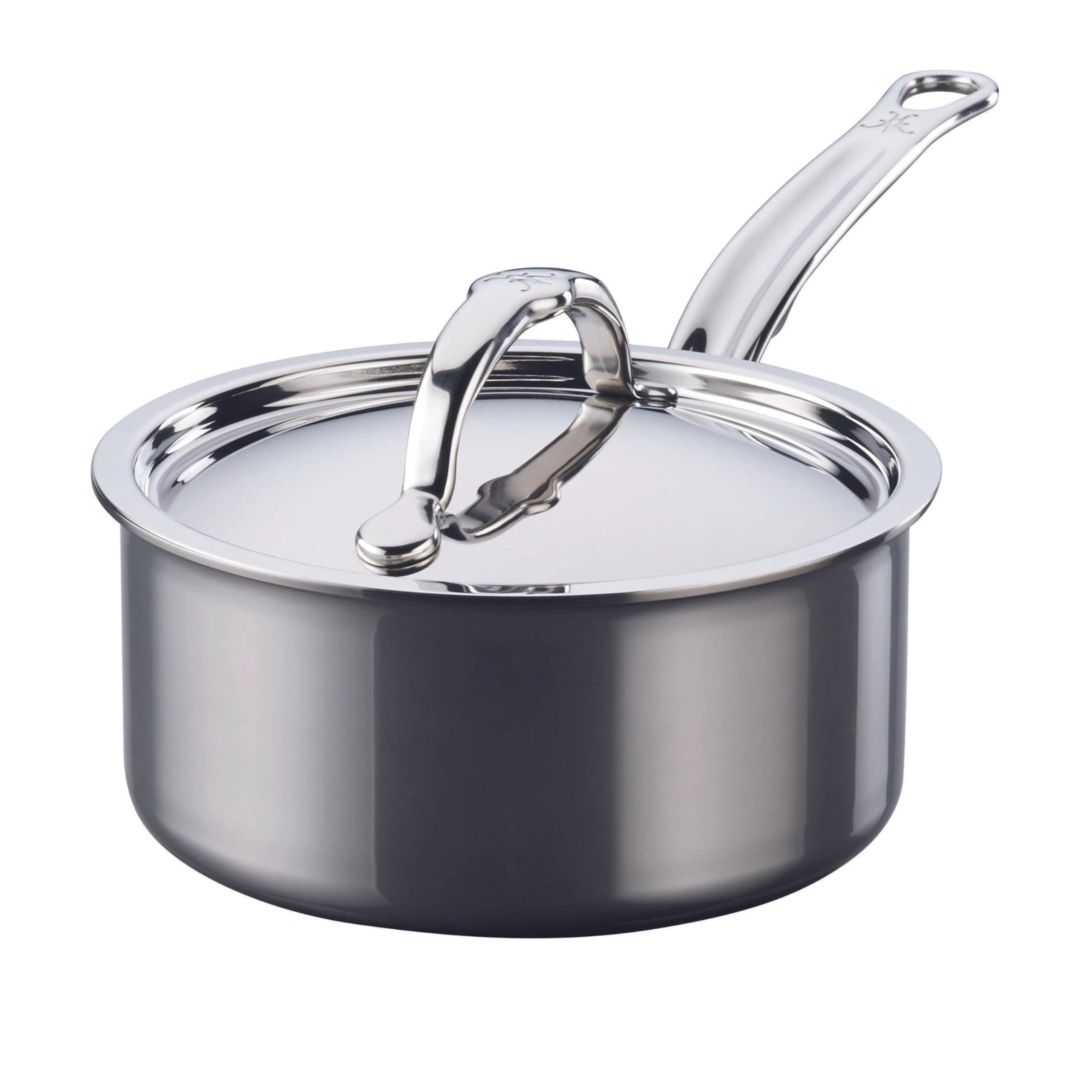 NanoBond Collection Sauce Pan- Molecular Titanium, Flared Rims for Drip-Free-Pouring, Made in Italy, 1.5 Quart, Titanium