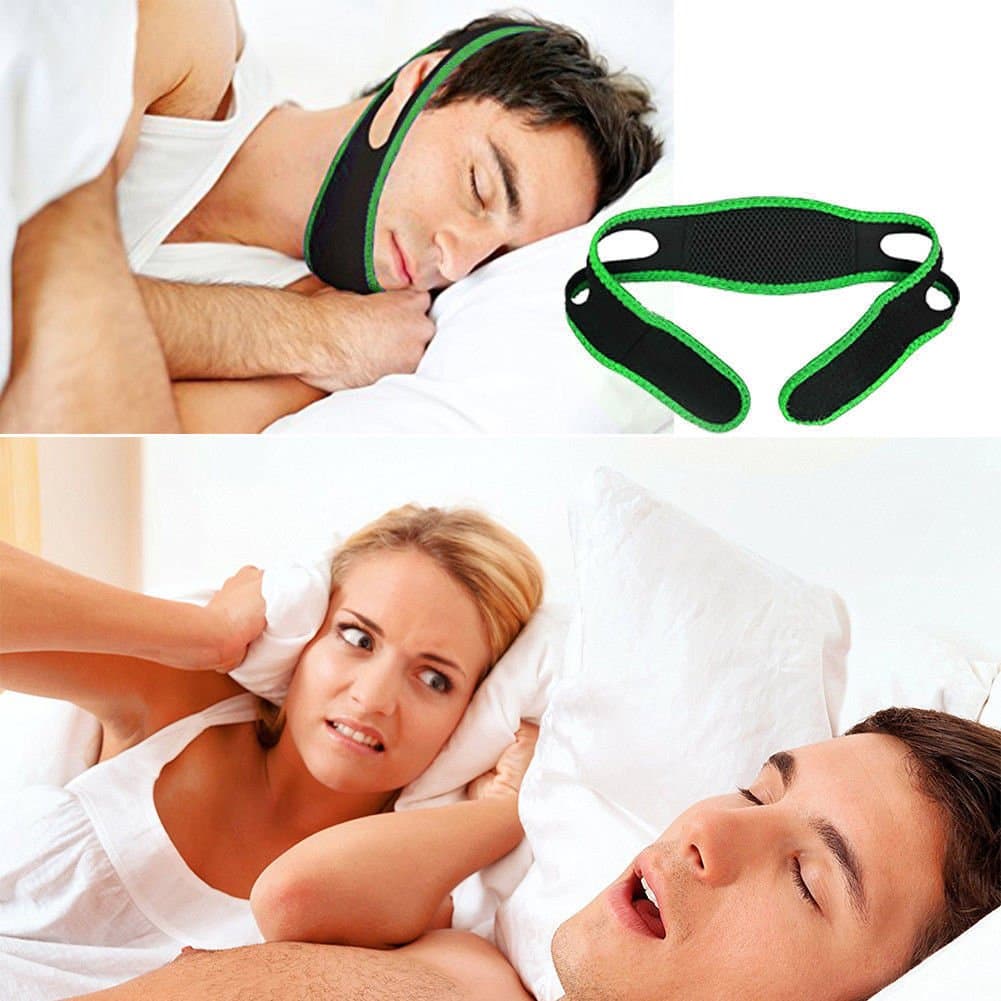 Frackson Anti Snore Chin Strap (Color Green )