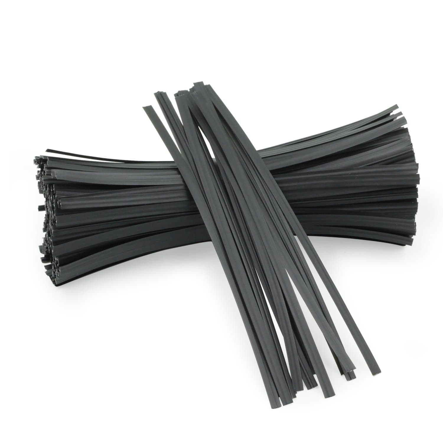 1000 Pcs 5" Twist Ties for Bags - Cable Ties, Bread Ties, Reusable Black Plastic Coated Heavy Duty Wire Ties for Cord, Household and Office Use
