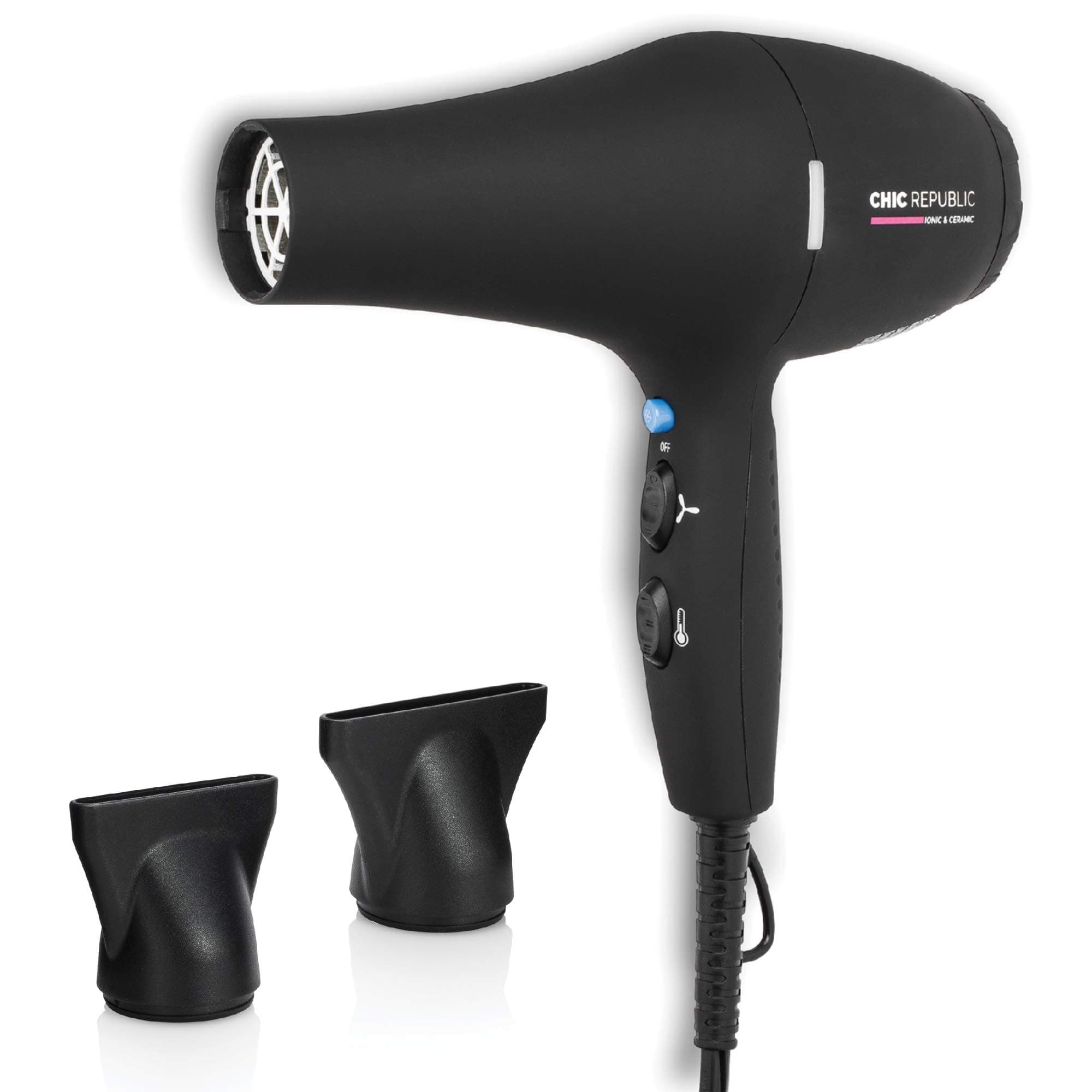 Professional Ionic Hair Dryer - Powerful Ceramic Blow Dryer - Quiet & Fast Hairdryer - Small, Lightweight Compact for Travel - 1875W