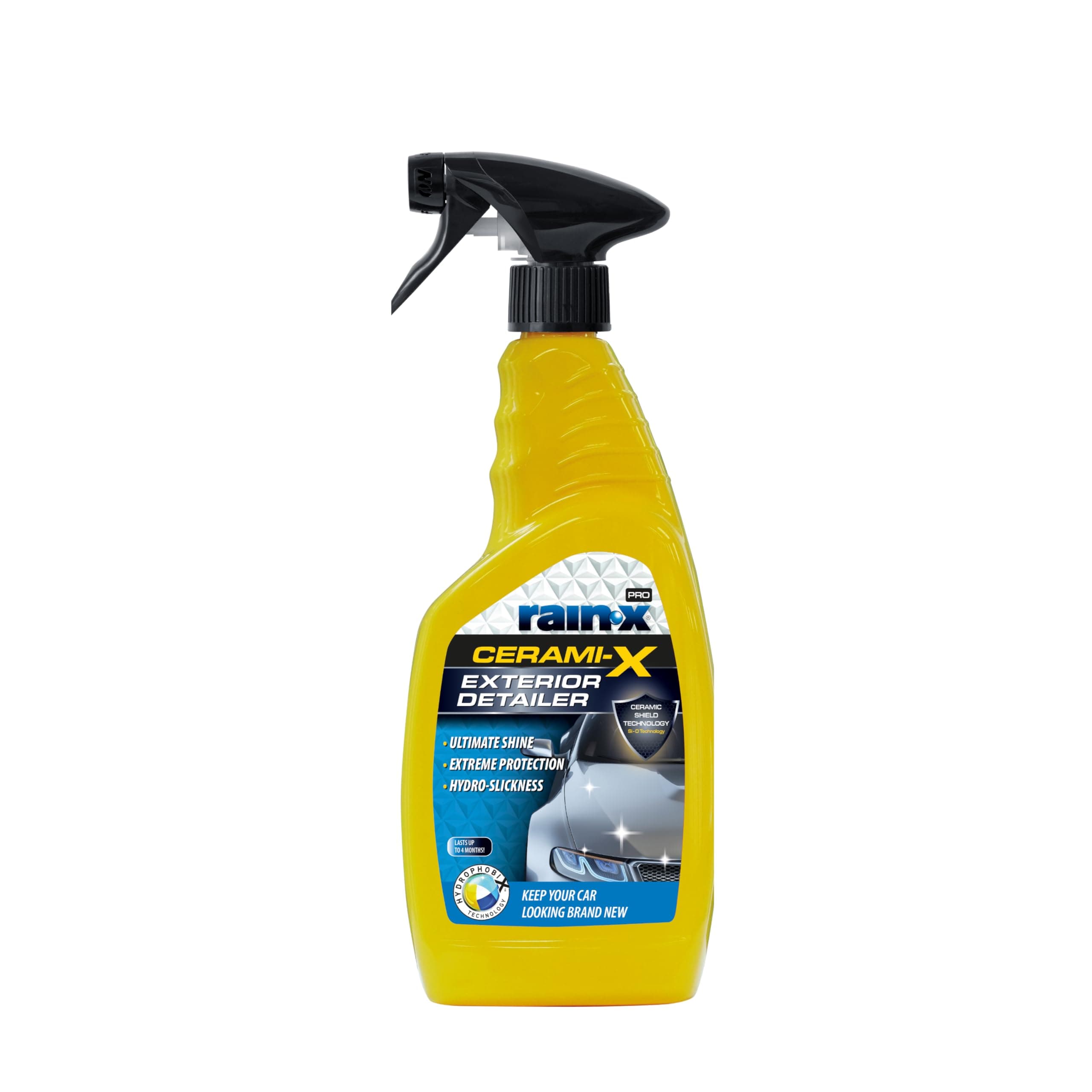Ceramic Exterior Detailer - Advanced Ceramic Coating for Superior Hydrophobic Protection & High-Gloss Shine - Shields Against UV Damage, Dirt & Water - 750ml