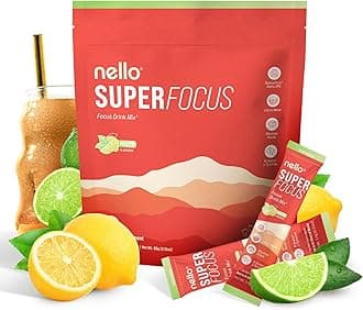 Superfocus Mojito – Nootropic Focus Drink Mix, 20 On-The-Go Packets, Alpha GPC, Lion’s Mane, Rhodiola, Sugar-Free
