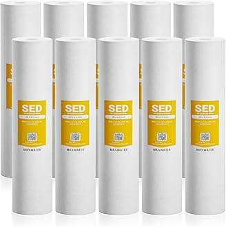 (10) 20" x 4.5" Big Blue Sediment PP Spun Polypropylene Whole house Water Filter (1 Micron)